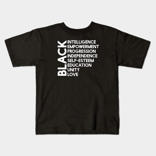 Black Power | African American | Black Lives Kids T-Shirt by UrbanLifeApparel